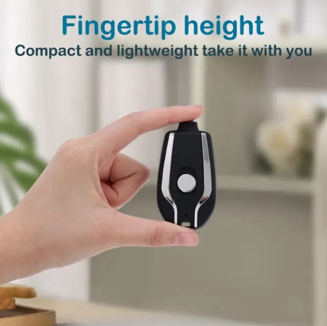 1500mAh Portable Keychain Power Bank Type-C Ultra-Compact Mini Battery Pack Fast Charging New Mobile Phone Charger For iPhone Xiaomi