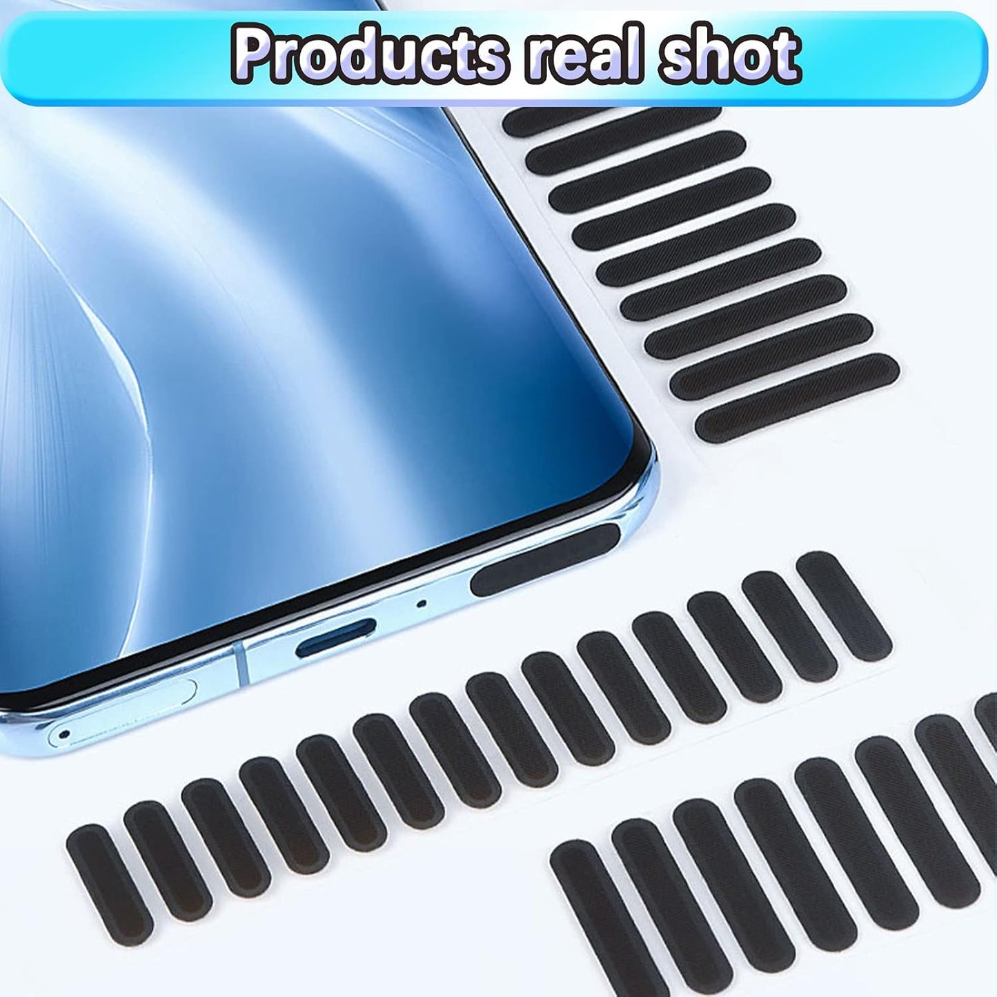 20 pcs Pack Protect Mobile Phone Dustproof Net Stickers Speaker Mesh Anti Dust Proof Universal