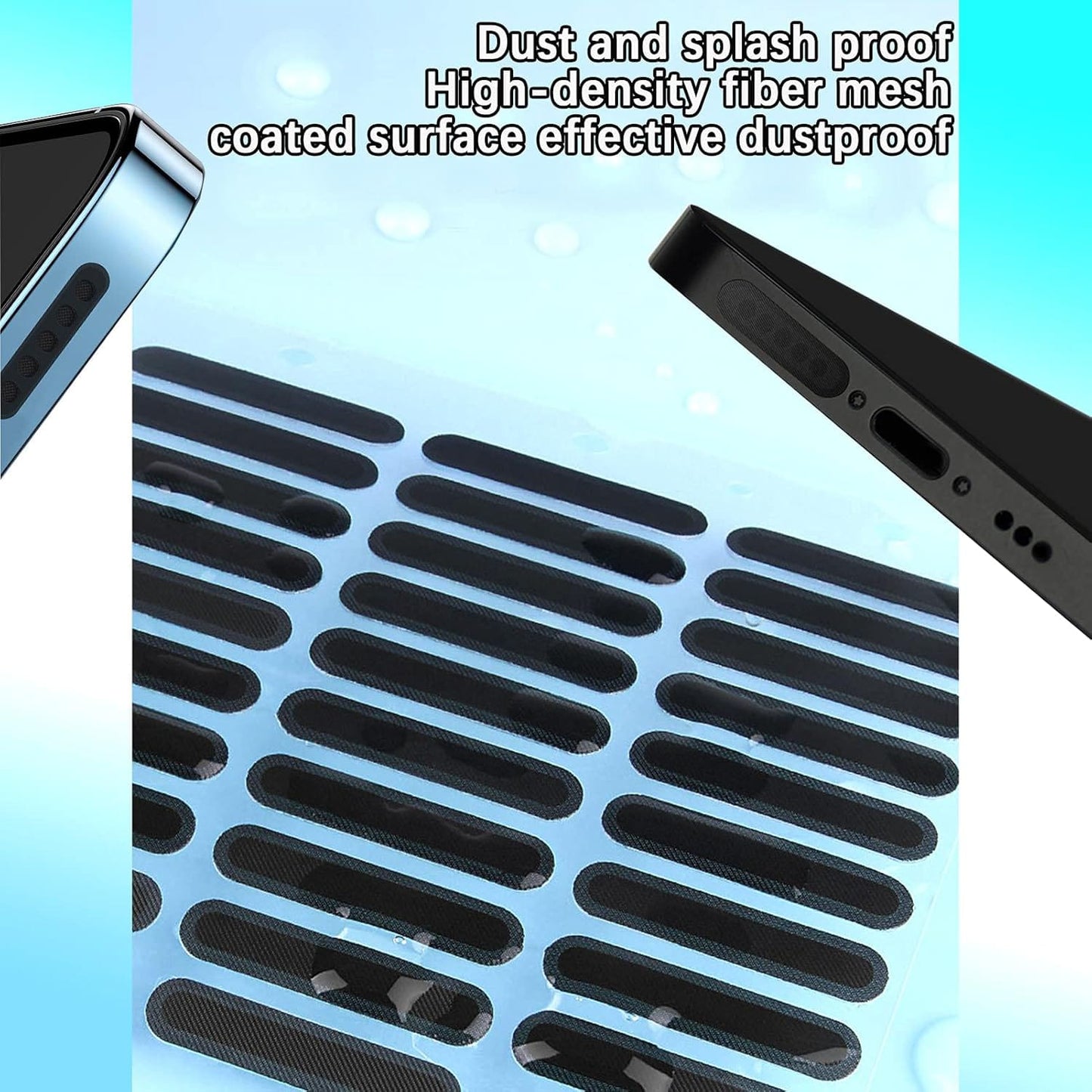 20 pcs Pack Protect Mobile Phone Dustproof Net Stickers Speaker Mesh Anti Dust Proof Universal