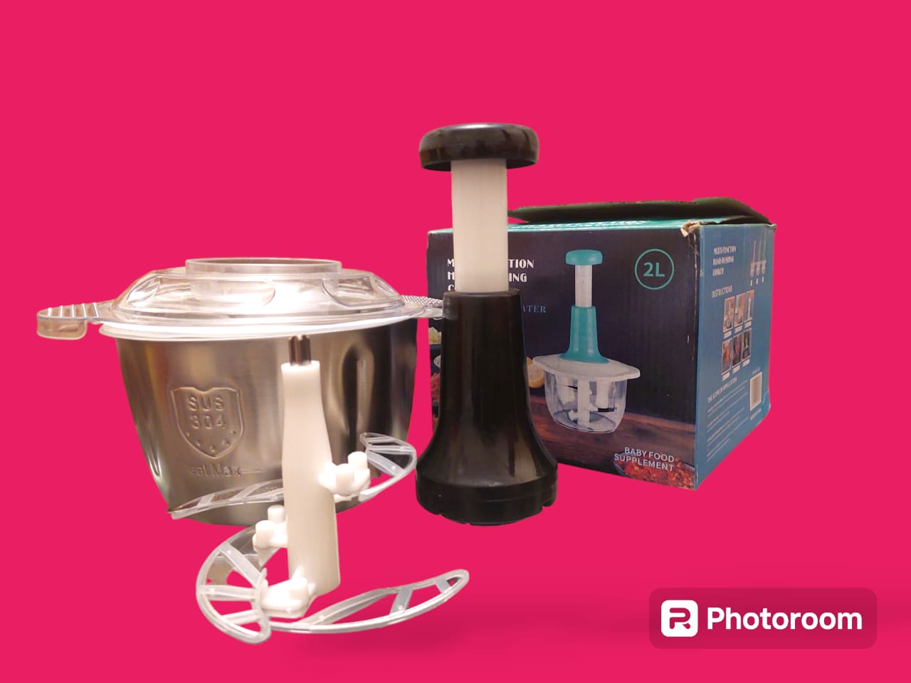 Hand food manual chopper 2.0 liter