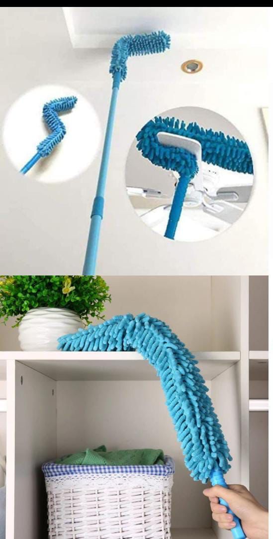 Ceiling Fan Duster, Microfiber Feather Duster with 2M Long 100 inches Extendable