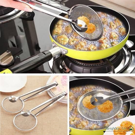 stainless steel frying tong