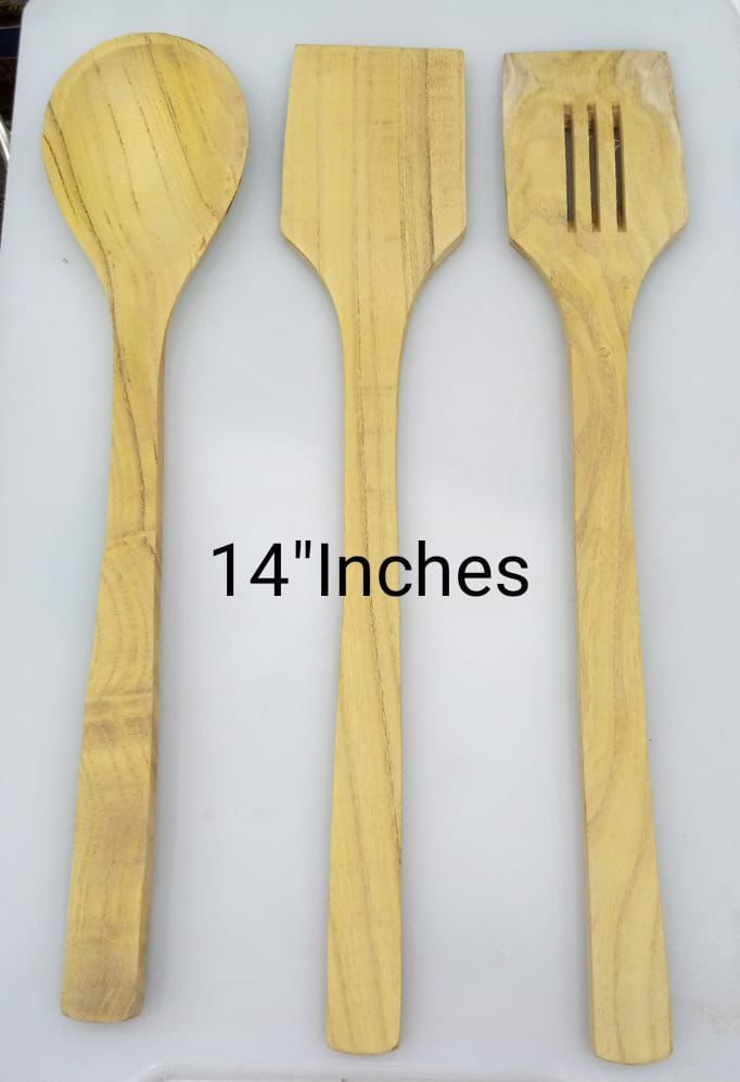 SPOON WOODEN 3-PCS SET