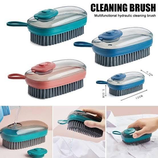 HYDRAULIC CLOTHES WASHING BRUSH WITH LIQUID PRESSER