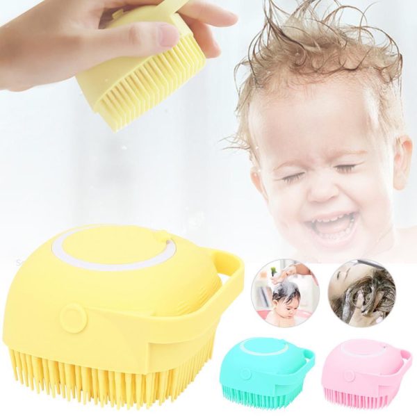 Massage bath soft silicon brush random colors
