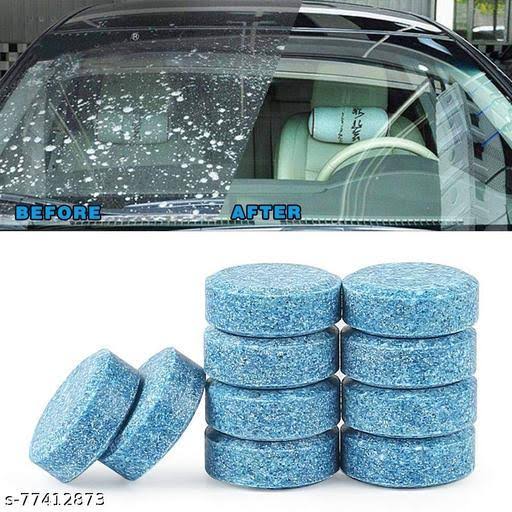 10 PCS Car Windshield Cleaner Solid Cleaner Effervescent Tablet Glass Water Universal Spray Cleaner