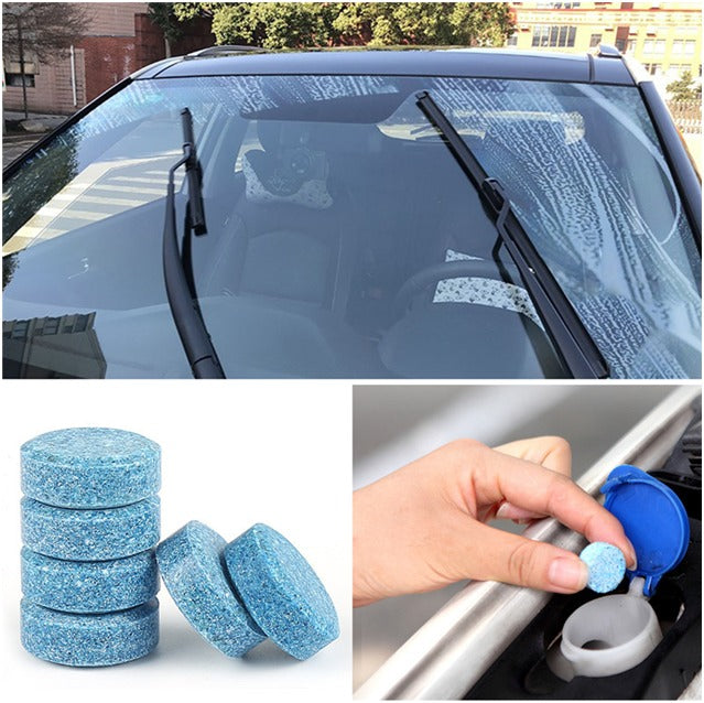 10 PCS Car Windshield Cleaner Solid Cleaner Effervescent Tablet Glass Water Universal Spray Cleaner