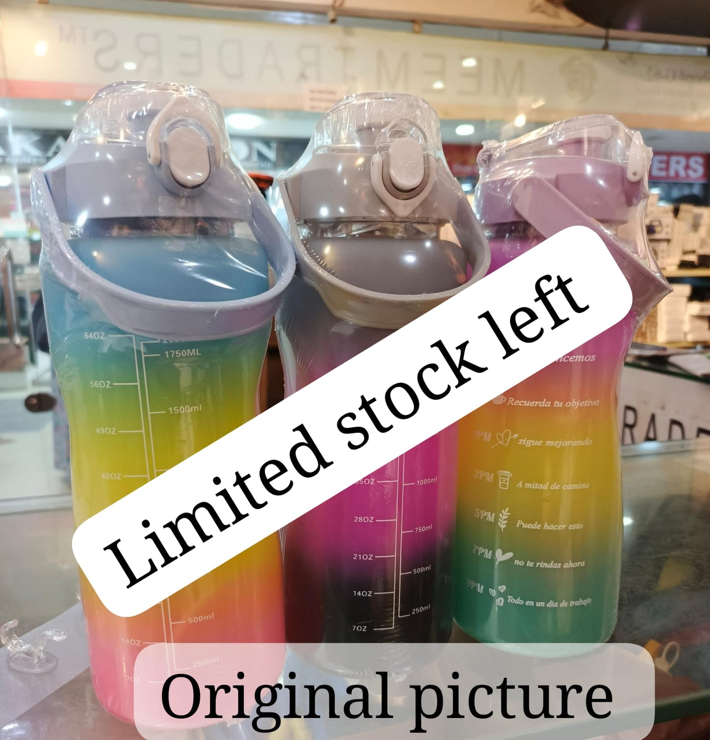 3 in 1 Bottles | Motivational Water Bottle Set of 3 Pcs |