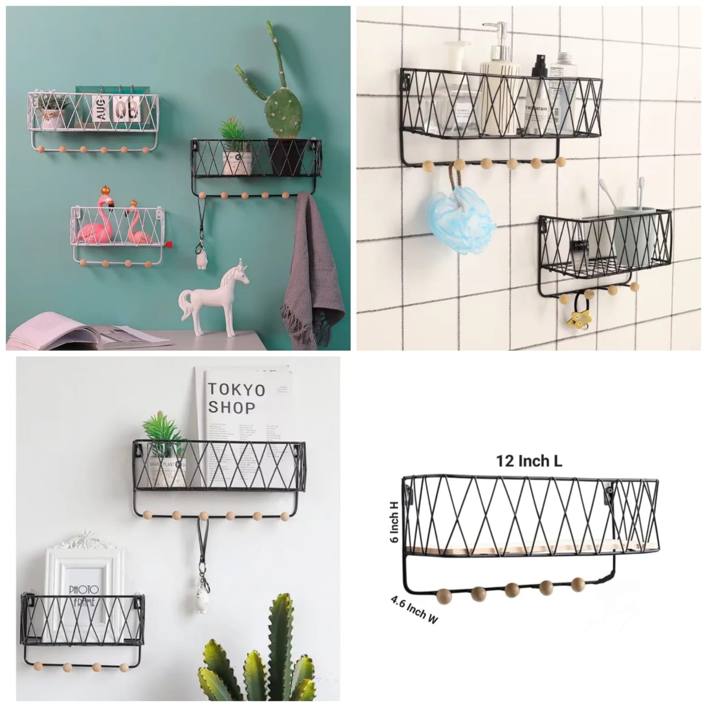 Criss Cross Wall Shelf