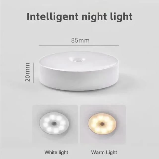 Pack of 02 Intelligent night light home wardrobe storage USB light charging function