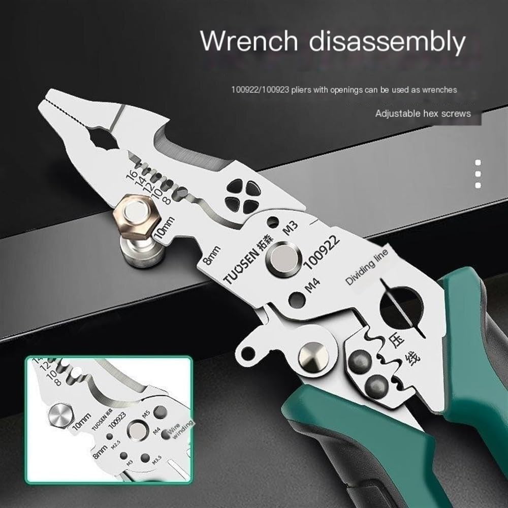 Hand Tools Multifunctional Wire Stripper with cutters,pliers,and wrenh-Versatile wire strippers wire crimping Tools