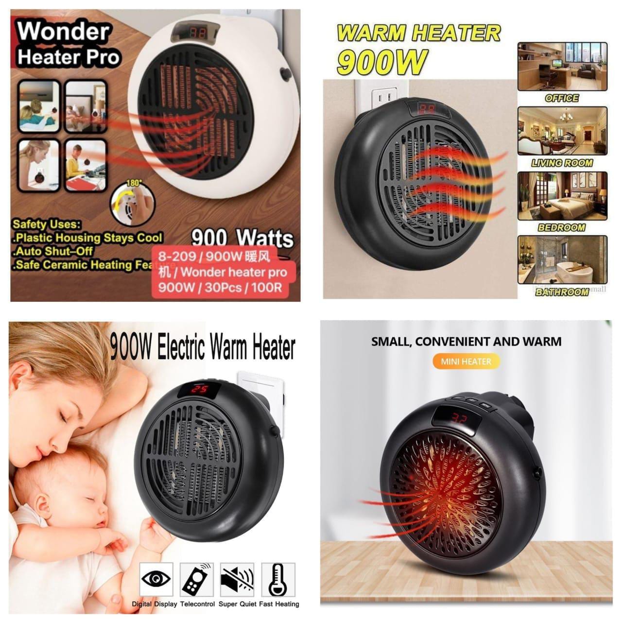 900W Wonder Pro Warm Radiator Portable Home Machine Fast and Simple Heat Instantly