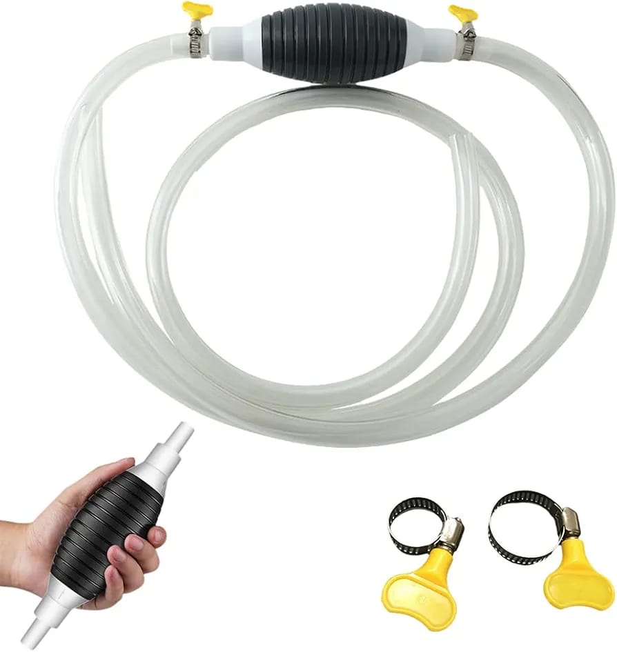 Car Motorcycle Hand Siphon Gasoline Diesel Petrol Liquid Transfer Tool Auto Manual Fuel Pumps High Flow Sucker Pipe Tool