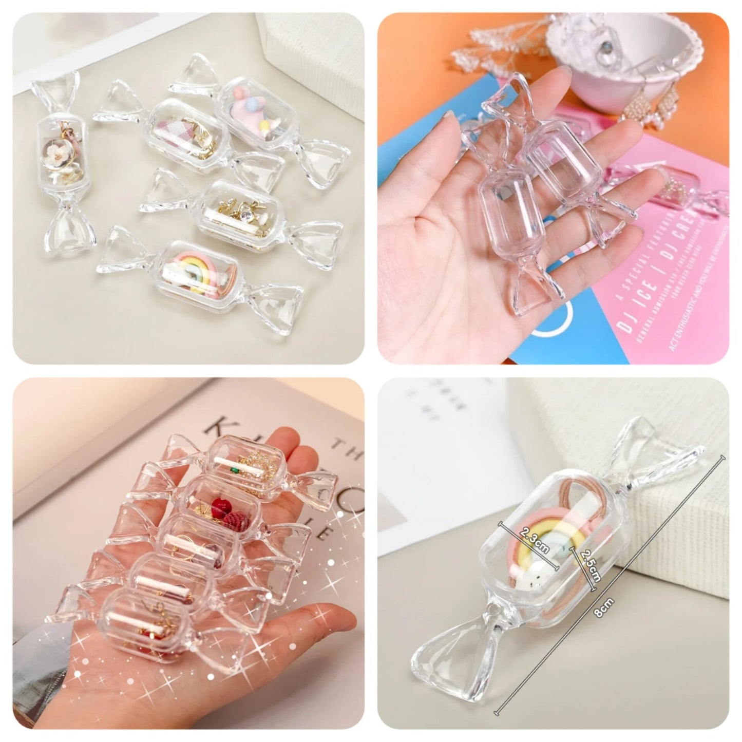 Easy to Search Acrylic Candy Jewelry 05 pcs