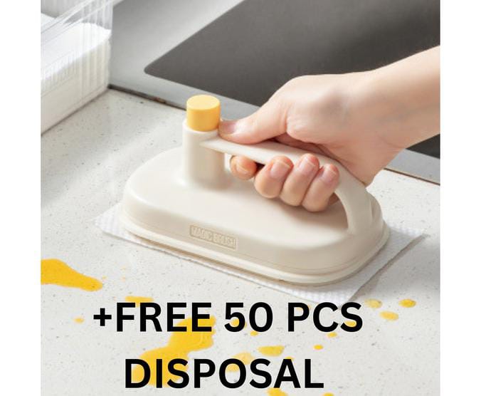 Kitchen Oil Stain Remover Cleaning Cloth+50 pcs