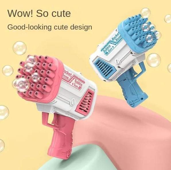 32 HOLES 2 IN 1 BAZOOKA BUBBLE GUN