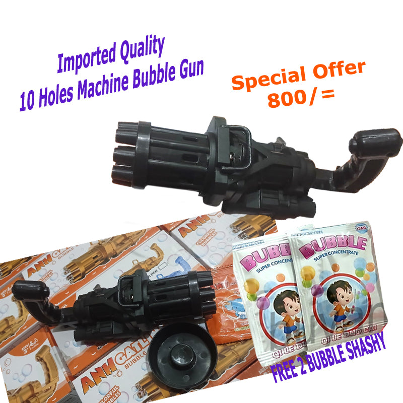 2 IN 1 BAZOOKA BUBBLE GUN