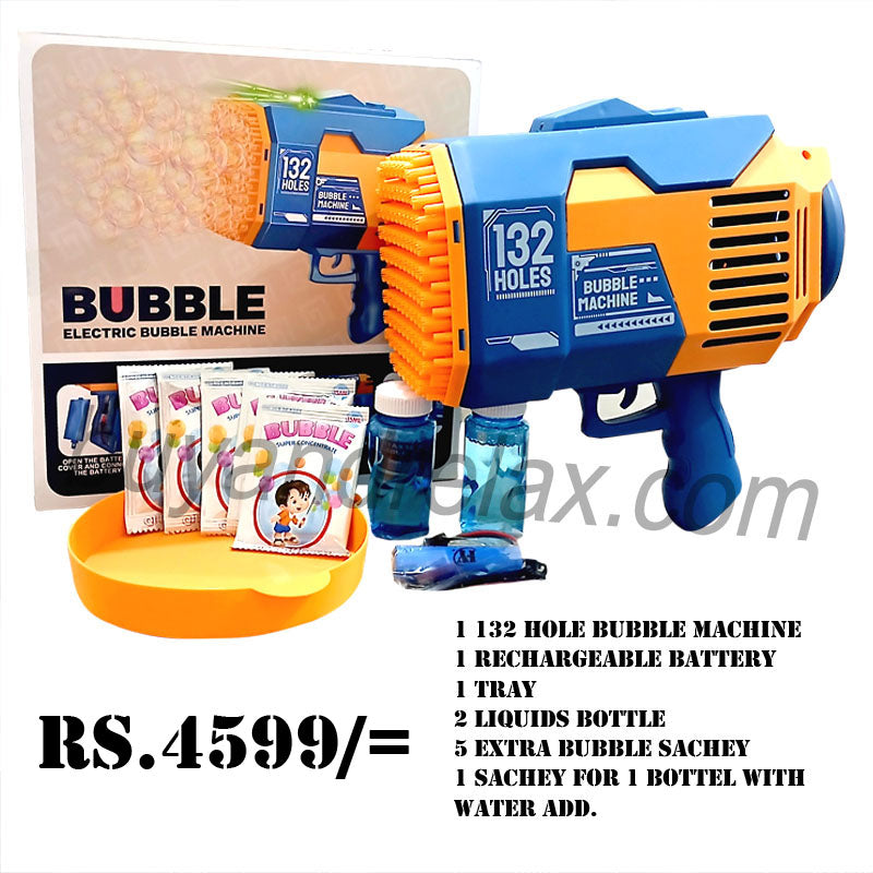 2 IN 1 BAZOOKA BUBBLE GUN
