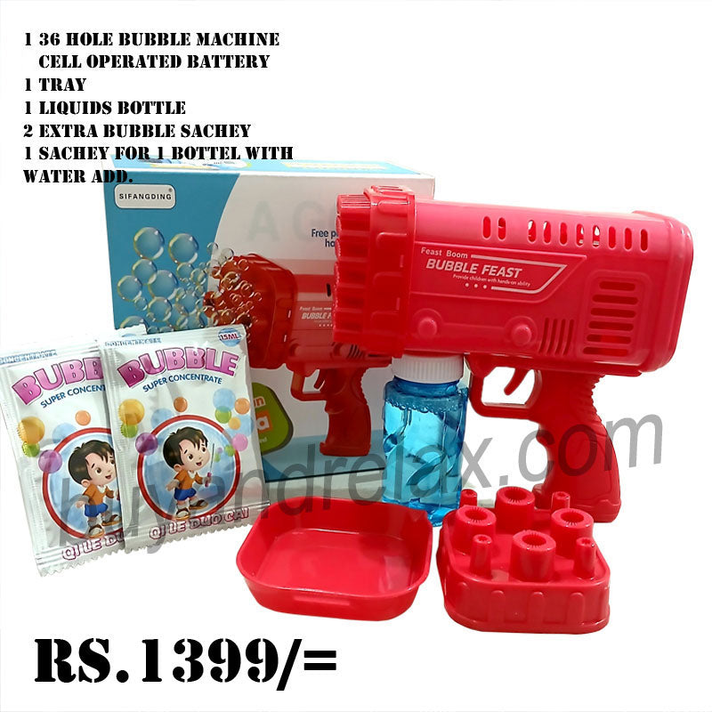 2 IN 1 BAZOOKA BUBBLE GUN