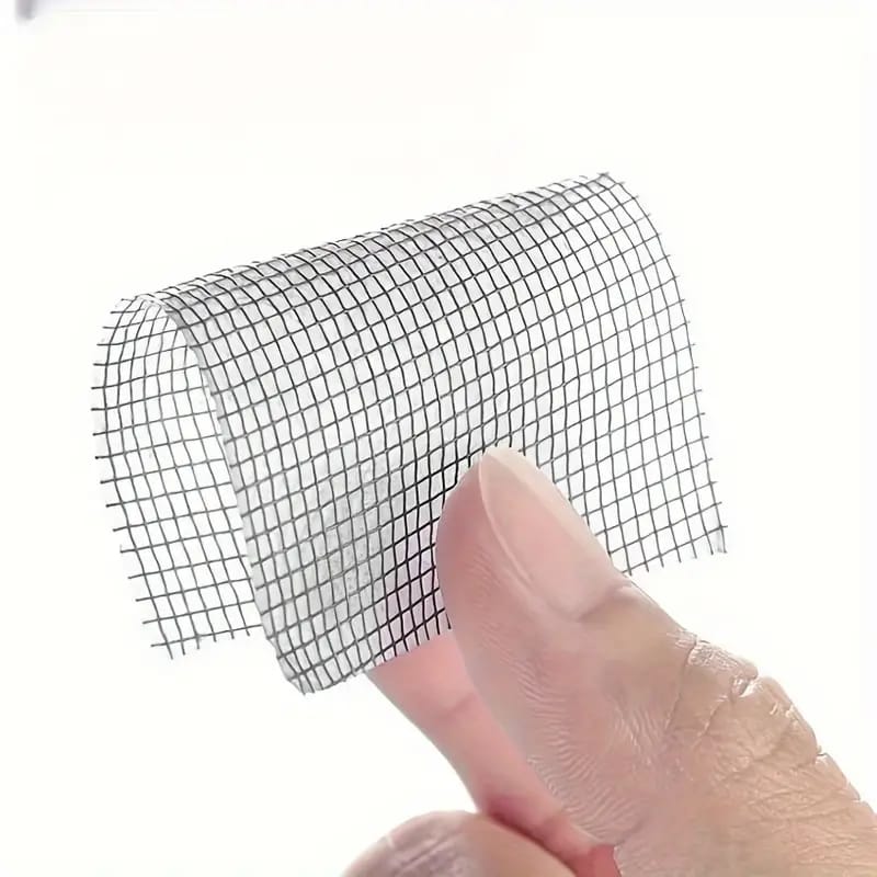 Self-Adhesive Screen Window Repair Tape - 513 Gauge Net for Mosquito Prevention - 200cm/78.7in Roll, 5cm/1.97in Width