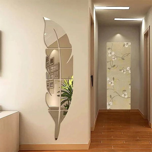 Decorative Acrylic Mirror Wall Stickers Size 24''x7''