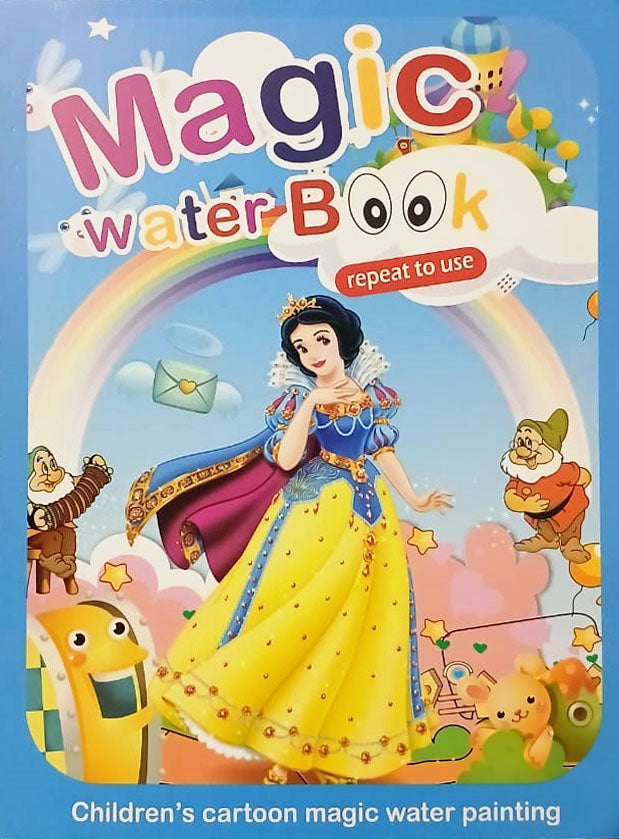 Premium Quality] Pack Of 4 Water color Picture Books with 4 Marker Toddlers Kids Reusable Painting