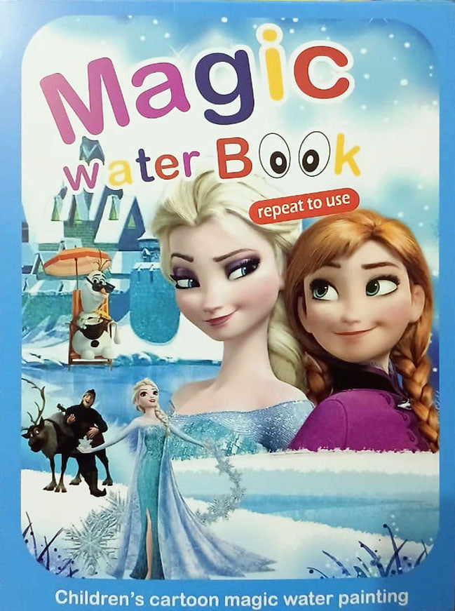 Premium Quality] Pack Of 4 Water color Picture Books with 4 Marker Toddlers Kids Reusable Painting
