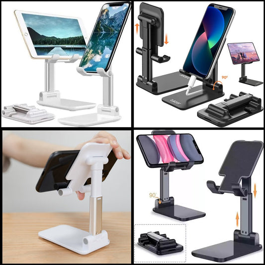 Adjustable mobile and tab stand plastic and metal body good quality product