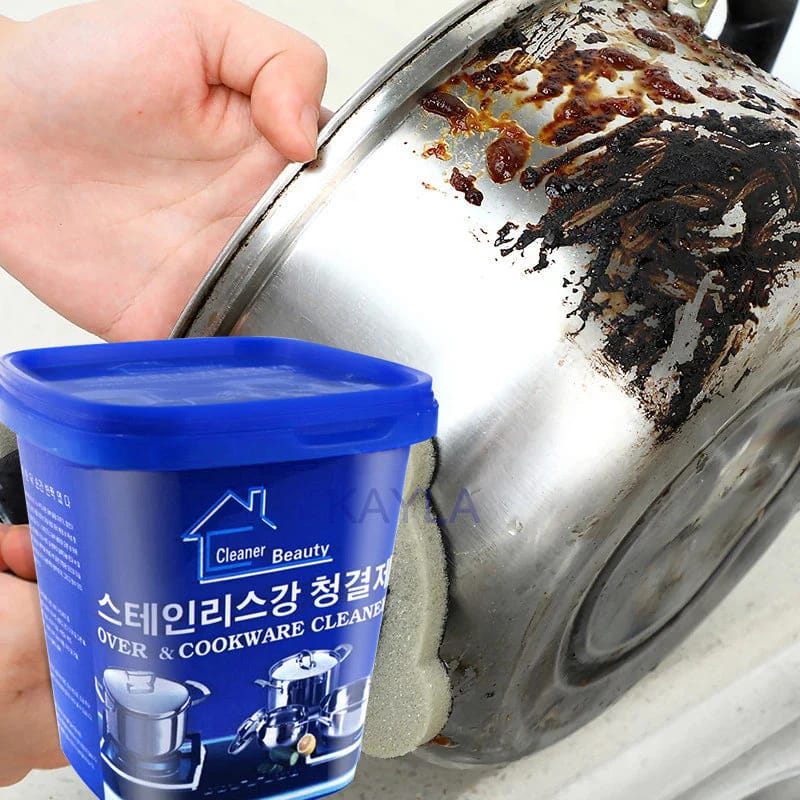 Kitchen cleaning paste - cookware cleaner stainless steel