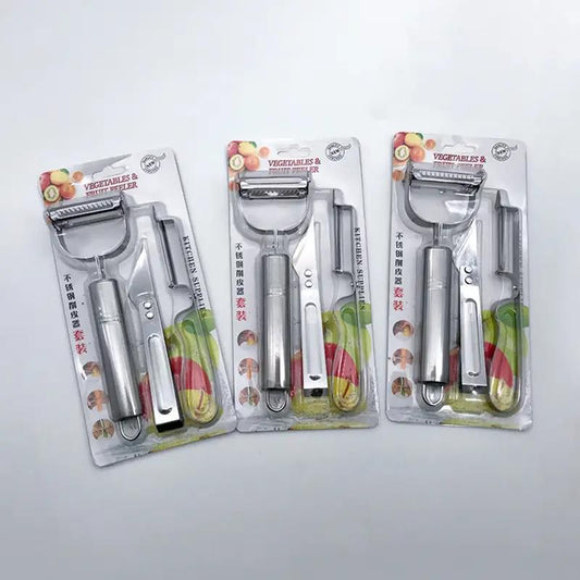 STAINLESS STEEL PEELERS AND KNIFE
