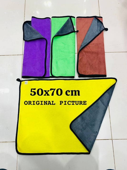 01 pec LARGE SIZE MICROFIBRE CLEANING CLOTH 600GSM   - BIG SIZE 50 X 70 CM