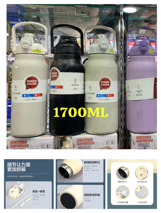 Stainless Steel Bottle Large Capacity 1700ml High Quality KEEP HOT & COOL 12 to 15~ Hours