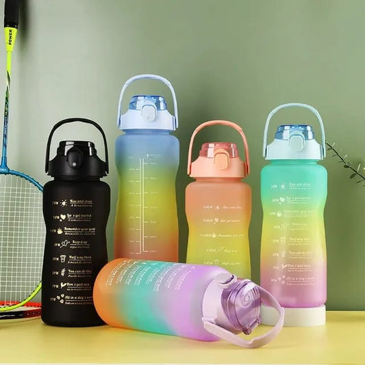 3 in 1 Bottles | Motivational Water Bottle Set of 3 Pcs |