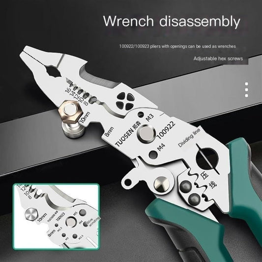 Hand Tools Multifunctional Wire Stripper with cutters,pliers,and wrenh-Versatile wire strippers wire crimping Tools