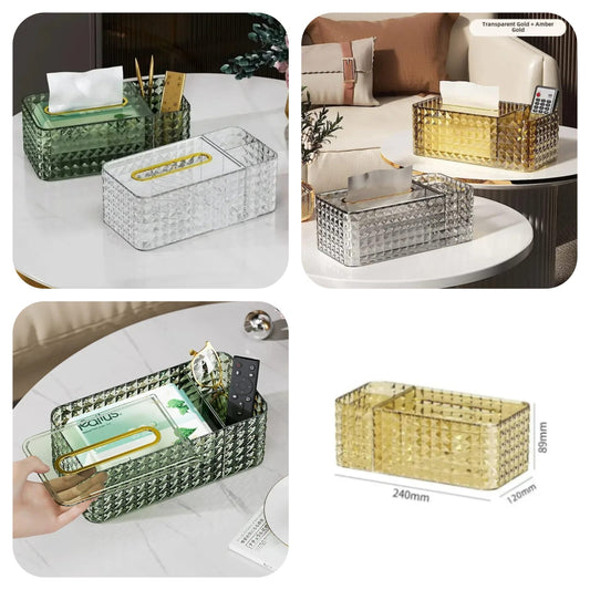 Best Quality Crystal Diamond Cut Tissue Box