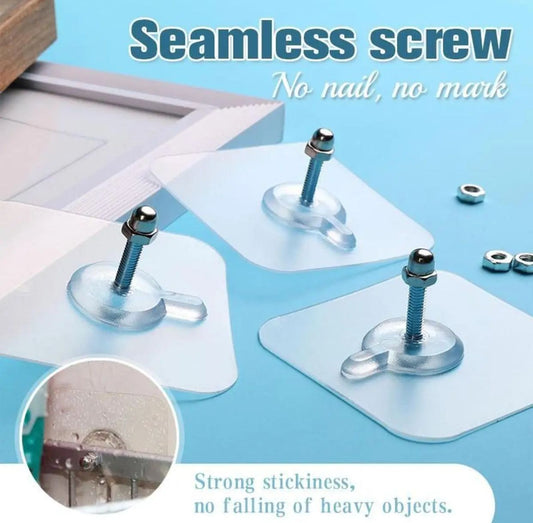 15 pcs Pack Adhesive Screw Sticker Hook