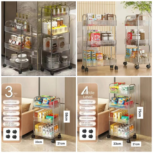 3-layer High Quality Acrylic Luxury Trolly