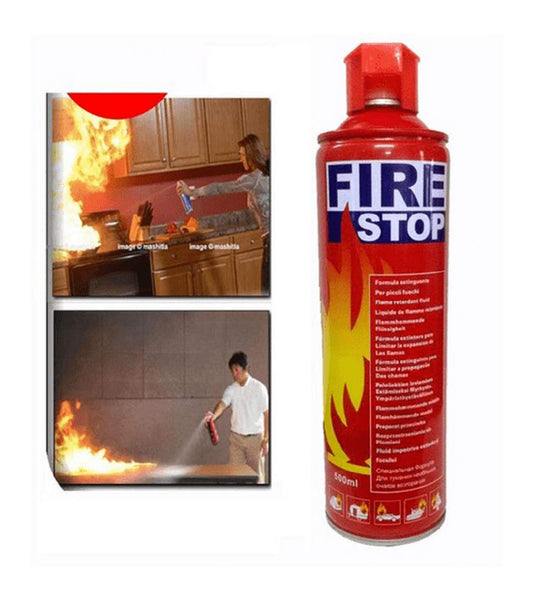 Stop Fire 500Ml - Fire Stop - Fire Extinguisher - Portable Spray Safety