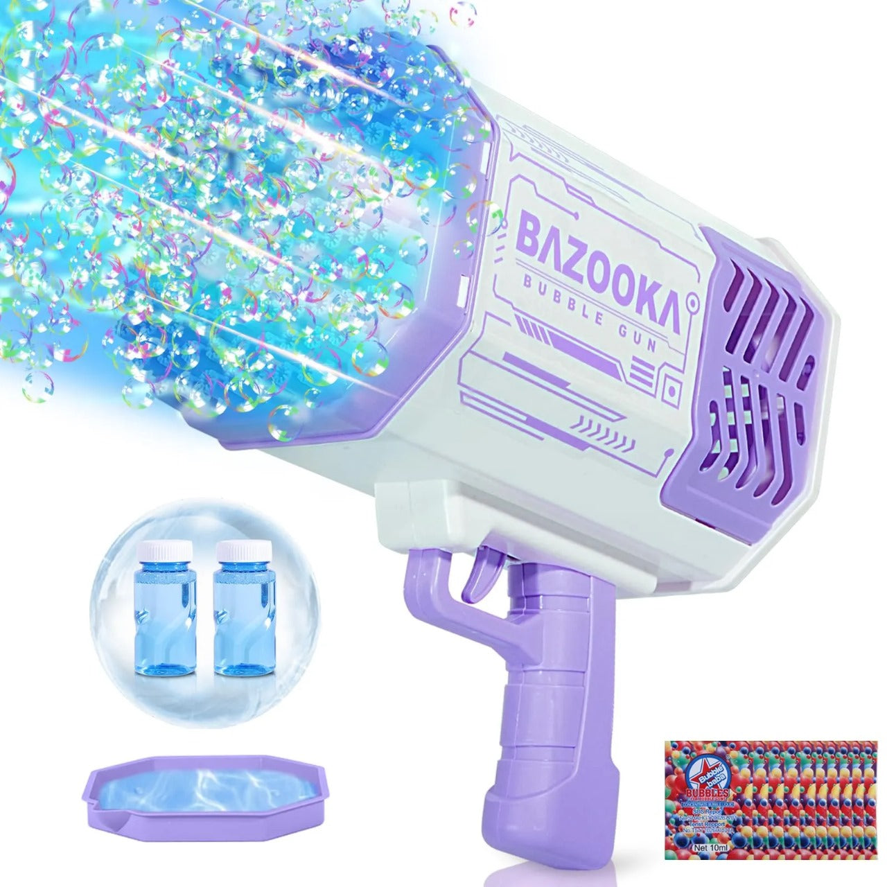 2 IN 1 BAZOOKA BUBBLE GUN