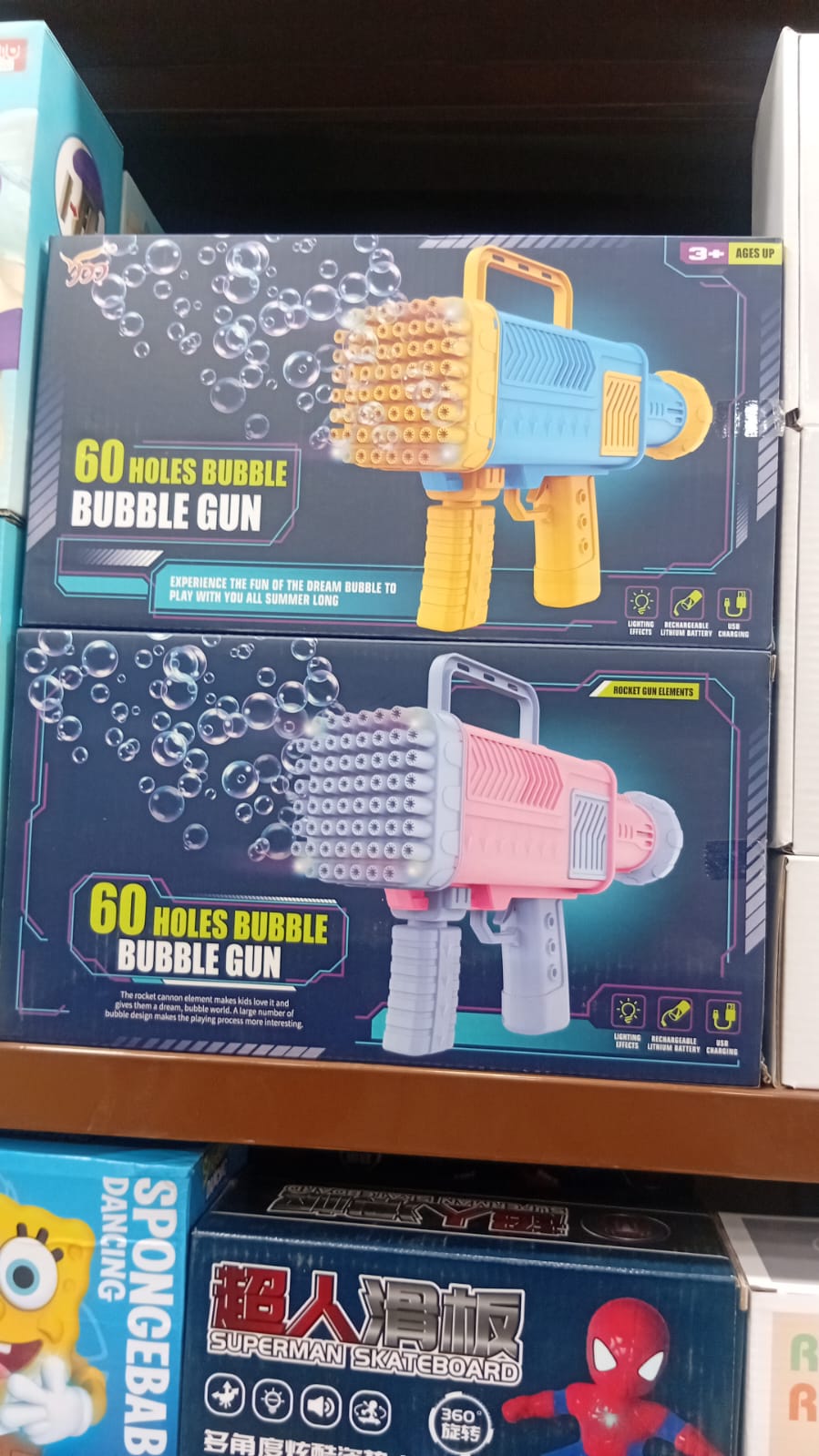 2 IN 1 BAZOOKA BUBBLE GUN