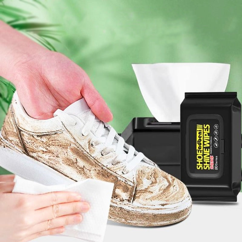 3-Pack Premium Disposable Shoe Wipes – 80 Pcs/Box, Instant Dirt Cleaner