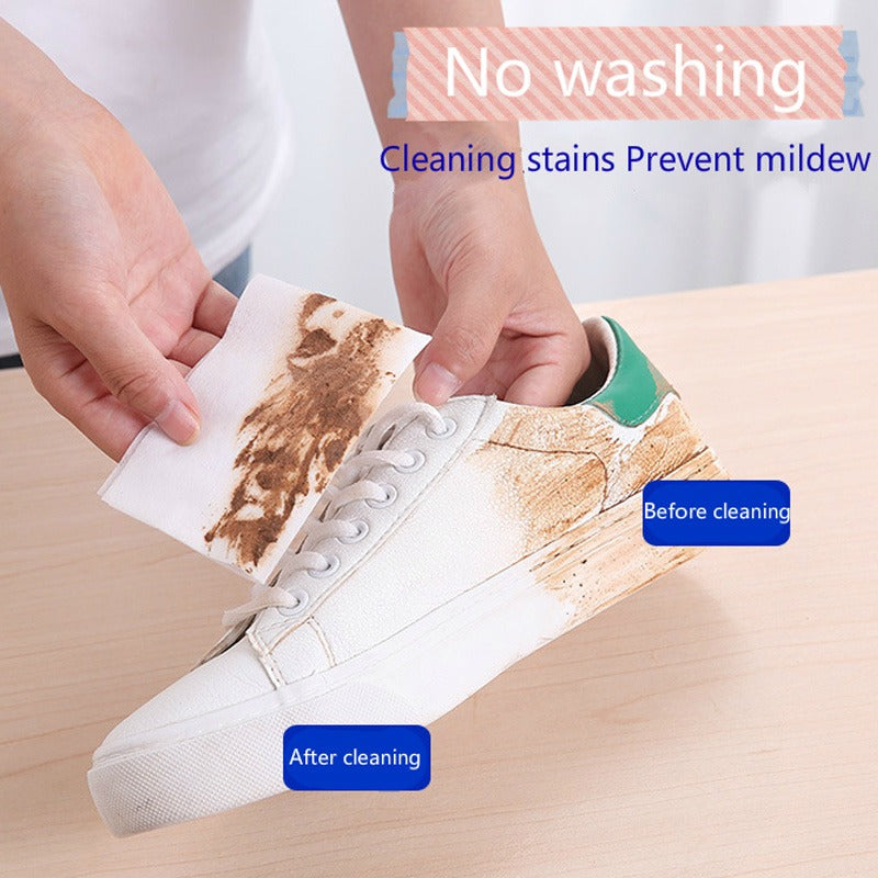 3-Pack Premium Disposable Shoe Wipes – 80 Pcs/Box, Instant Dirt Cleaner