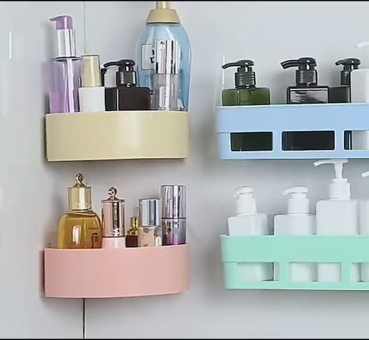 Wall Mounted Multipurpose self Adhesive Rack rectangular shape